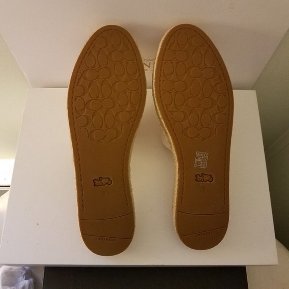 $79 *NEW* COACH Chalk Camille Espadrille - Picture 7 of 15